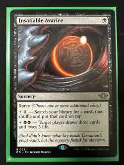 MTG Insatiable Avarice (Outlaws of Thunder Junction) - Image 1