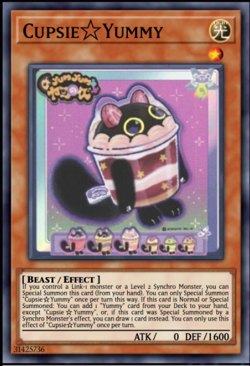 Yugioh Cupsie Yummy JUSH-EN016 1st Edition Ultra Rare NM Presale - Image 1