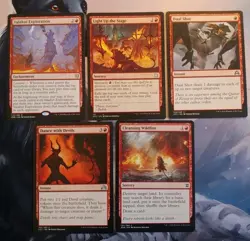 5x MTG Red Staple Must-have Spells! W/ Valakut Exploration! NM Mint! Ships Fast! - Image 1