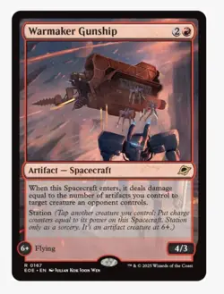 Warmaker Gunship #167 Edge of Eternities (EOE) In Protective Sleeve NM - Image 1