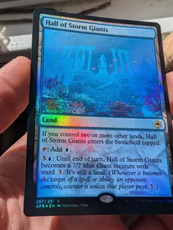 1x Hall of the Storm Giants Prerelease Promo FOIL AFR Magic the Gathering NM - Image 3