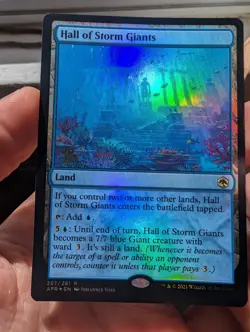 1x Hall of the Storm Giants Prerelease Promo FOIL AFR Magic the Gathering NM - Image 4