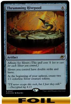 1x - Thrumming Hivepool - FOIL - Edge of Eternities - NM MTG - Image 1