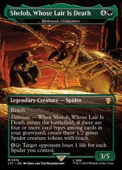 Ishkanah, Grafwidow "Shelob, Whose Lair Is Death" - Extended Art LTC NM MTG - Image 1