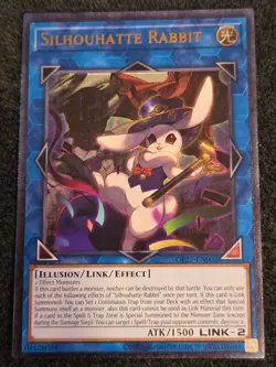 Yugioh Silhouhatte Rabbit OP27-EN002 Ultimate Rare NM - Image 1