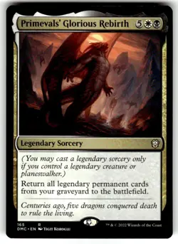 Primevals' Glorious Rebirth Commander: Dominaria United Regular MTG NM - Image 1
