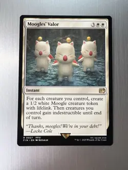 Moogles’ Valor - 27 - Magic: Final Fantasy MTG - Rare - Regular - FFVI - Image 1