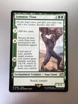 Summon: Titan - 204 - Magic: Final Fantasy MTG - Rare - Regular - FFXV - Image 1