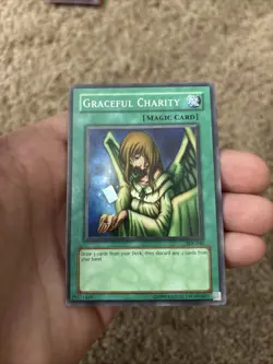 Yugioh Graceful Charity SDP-040 Super Rare 1st Ed - LP - Image 2