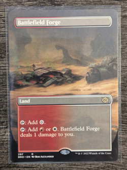 MTG: Battlefield Forge (The Brothers War)(BORDERLESS RARE) - Image 1