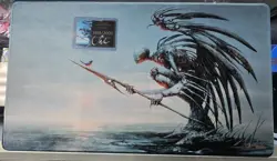 PHYREXIAN ANGEL - Seb McKinnon SIgned Playmat - Rare Kickstarter MTG /3000 - Image 1
