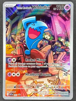 Pokemon Team Rocket's Wobbuffet SVP203 SV Black Star Promos NM - Image 1