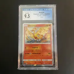 2018 Pokemon Moltres CGC 9.5 Tag Bolt Holo 018/095 Japanese - Image 1