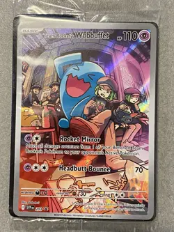 Pokemon card Team Rocket’s Wobbuffet - SEALED PROMO destined Rivals 203 - Image 3