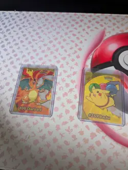 Pikachu PC1 Charizard PC3 Topps Pokemon Trading Cards - Image 1