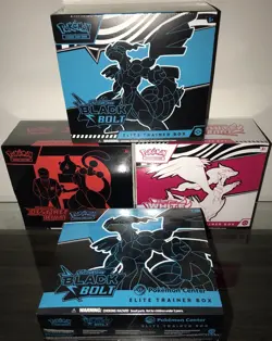 Pokemon Center Black Bolt ETB Pokemon Scarlet And Violet ETBs Lot Of 4 *SEALED* - Image 1