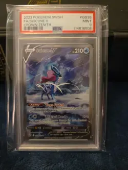 2023 Pokemon SWSH FA/Suicune v Crown Zenith #GG38 PSA 9 - Image 1