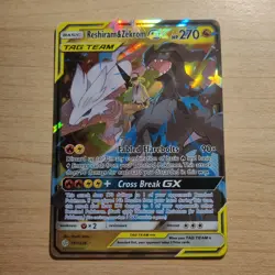 Reshiram & Zekrom GX 157/236 - NM ULTRA RARE Cosmic Eclipse - Pokemon TCG Card - Image 1