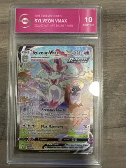 Pokemon TCG Sylveon VMAX Evolving Skies 212/203 Secret Rare Card Mint TGA 10 - Image 3
