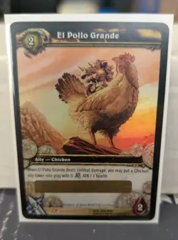 World of Warcraft WOW TCG EL POLLO GRANDE Unscratched Loot Card - Image 1