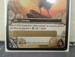 World of Warcraft WOW TCG EL POLLO GRANDE Unscratched Loot Card - Image 3