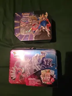 Pokemon Slashing Legends Zacian Tin And Pokemon 2023 Collectors Chest Sealed! - Image 1