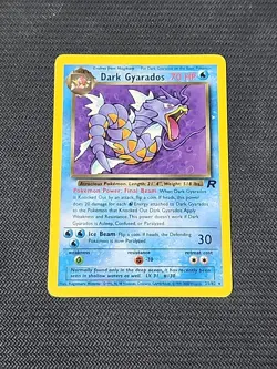 Pokemon Team Rocket "Dark Gyarados" 25/82 / Regular Rare / Moderately Played - Image 1