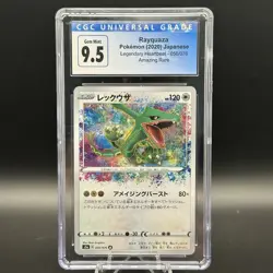 Rayquaza #56/76 CGC 9.5 Blue Label Legendary Heartbeat Amazing Rare Pokemon Card - Image 1