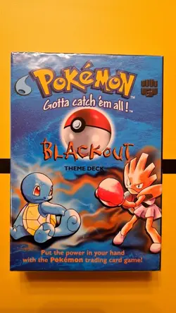 Rare Mint Pokemon Factory Sealed Blackout Theme Deck WOTC 1999 Vintage TCG New - Image 1