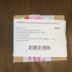 Pokemon Silver Tempest Booster Box Case (x6 Booster Boxes) 1st Print SEALED - Image 1