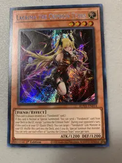 Yu-Gi-Oh! Lacrima The Crimson Tears ROTA-EN014 Secret Rare 1st Edition NM - Image 1
