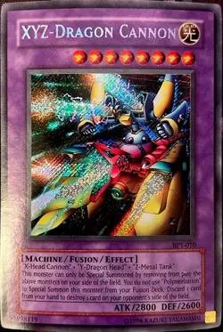 XYZ-Dragon Cannon BPT-010 Limited Edition Secret Rare LP Curved - Image 1