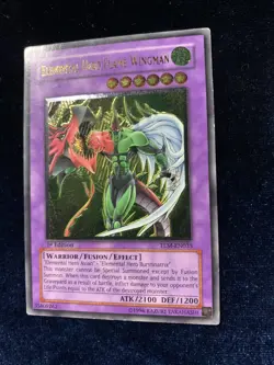 Elemental HERO Flame Wingman (UTR) TLM-EN035 Lost Millennium 1st Edition-VLP-EX - Image 2
