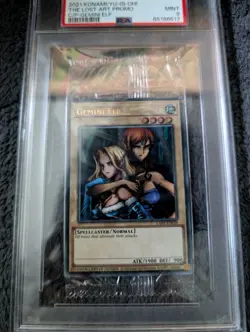 2021 Yu-Gi-Oh! PSA 9 Gemini Elf Limited Edition LART-EN039 Sealed Cello Pack - Image 2