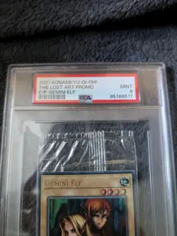 2021 Yu-Gi-Oh! PSA 9 Gemini Elf Limited Edition LART-EN039 Sealed Cello Pack - Image 3