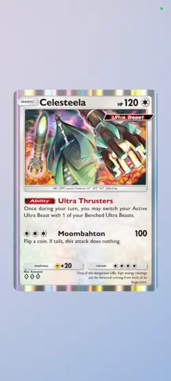 Celesteela POKEMON TCG POCKET TRADING CARD ◊ENG (NOT PHYSICAL READ DESCRIPTION) - Image 1