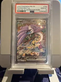 Raging Bolt EX Sir Prismatic Evolutions Card 166/131 PSA 10 - Image 1