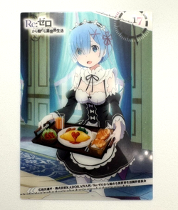 Re:Zero Starting Life in Another World Clear Card Collection Gum No,17 Rem Japan - Image 1