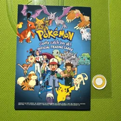 Pokemon Series 1 Checklist Card NM Topps Black Label Logo - Image 1