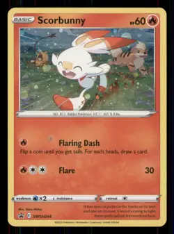 Scorbunny (Cosmos Holo) SWSH: Sword & Shield Promo Cards #SWSH244 Promo LP - Image 1