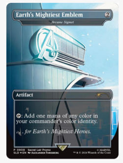 MTG Arcane Signet as "Earth's Mightiest Emblem" Promo Card Marvel X Secret Lair - Image 2