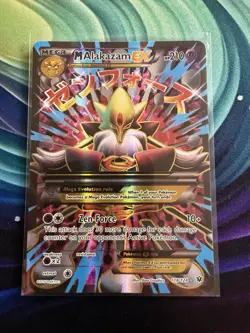 Mega M Alakazam EX 118/124 Fates Collide Full Art Ultra Rare Holo Pokemon Card - Image 1