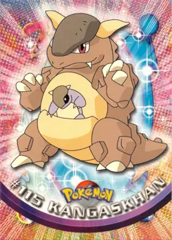 Kangaskhan #115 -BLUE LOGO - NON-HOLO - SERIES 2 - TOPPS POKEMON CARD - NM/LP - Image 1