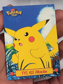Vintage Rare 90s Pikachu #25 Topps Non-Holo TV Animation Edition Pokemon Card - Image 1