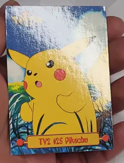 Vintage Rare 90s Pikachu #25 Topps Non-Holo TV Animation Edition Pokemon Card - Image 4
