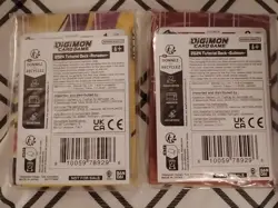Digimon TCG Card Game 2024 Tutorial Decks 2x Renamon & Guilmon Deck - New Sealed - Image 1