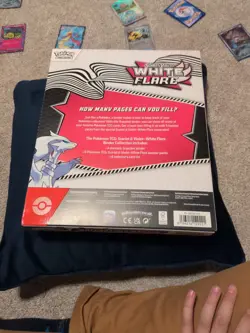 White Flare Binder Collection Pokemon English Trading Card Game - Image 2