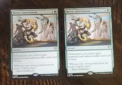 MTG (2x) Heroic Intervention, Commander Masters (CMM), Unplayed - Mint - Image 1