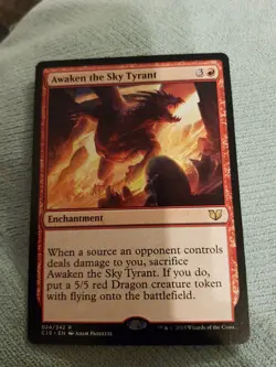 1x MTG Magic The Gathering TCG Awaken the Sky Tyrant Rare - Commander - Image 1