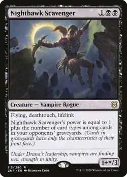 MTG - 4 x Nighthawk Scavenger - Playset 4x x4 - Zendikar Rising Regular NM - Image 1